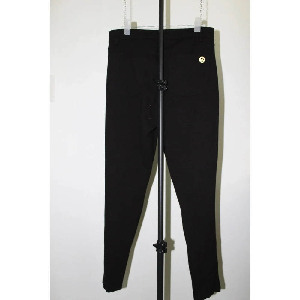 Michael Kors Women's Black Skinny Stretch Ponte Pants High Rise Size M‎